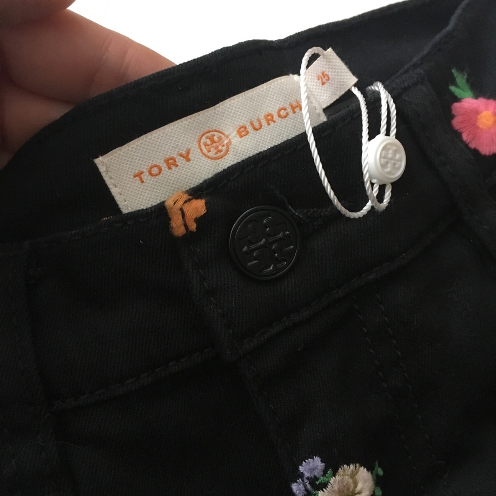 Tory Burch Brindle Skinny Capri Jean, Size 25 - Picture 8 of 8